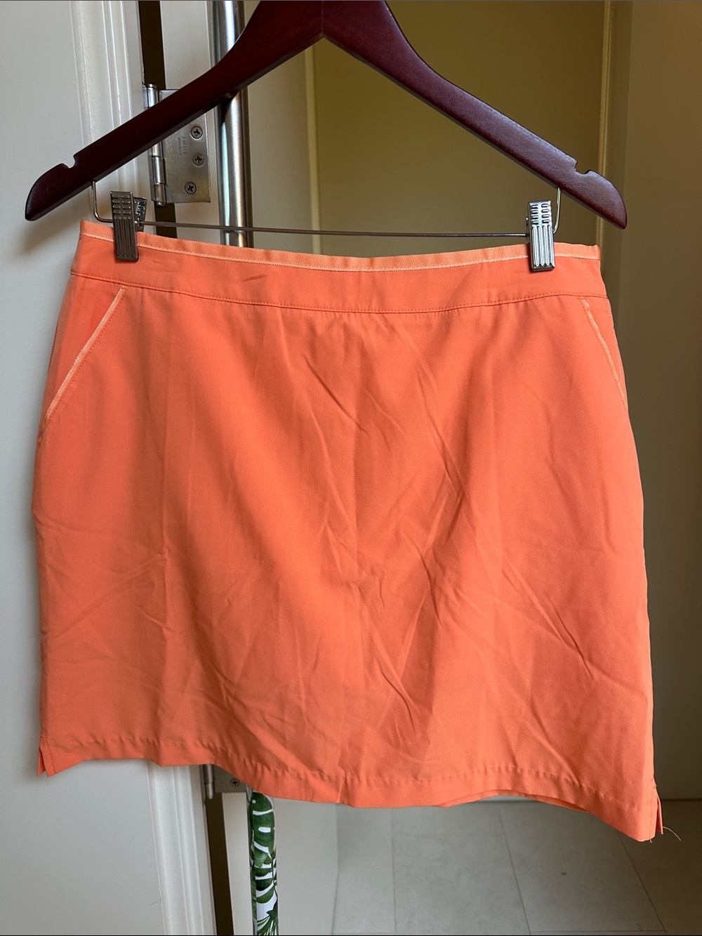 Greg Norman Collection Orange Mini Skirt Size 10